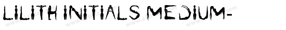 Lilith Initials Medium字体转换